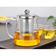 Premium pyrex glass teapot with Removable Stainless Steel Infuser that holds 34 oz (1000 ml)